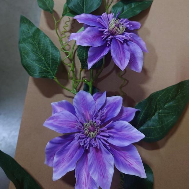水上約45cm水下約16cm　花器なし 造花 お供花 仏花 お供え花 仏壇花 お仏壇用に しきび　樒色花添H　K-0411_1