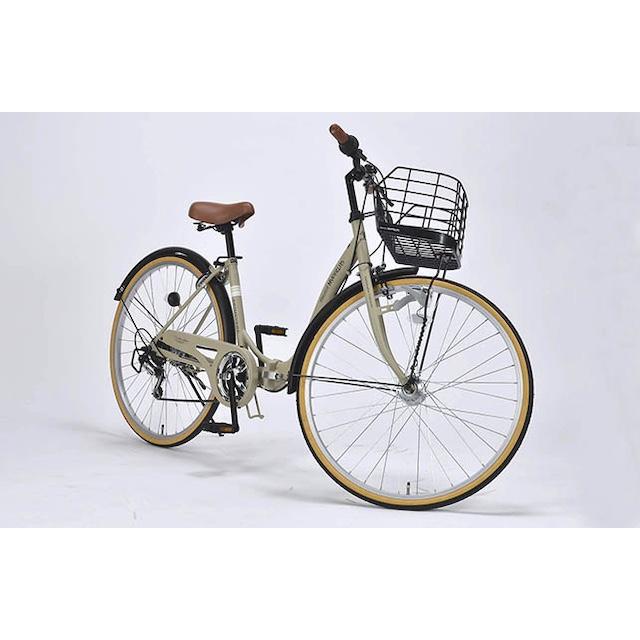 折り畳み自転車 26インチ シマノ6段変速機 街乗り自転車 シティ