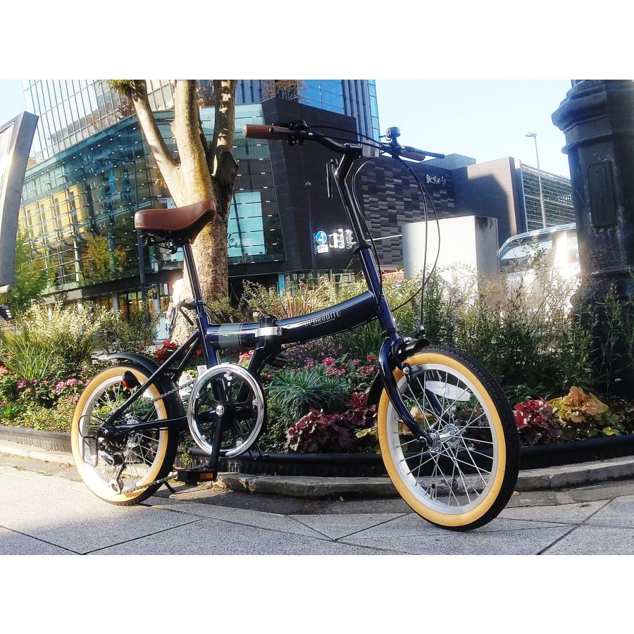 コンパクトなスモールな自転車 折り畳み自転車 16インチ シマノ6段変速