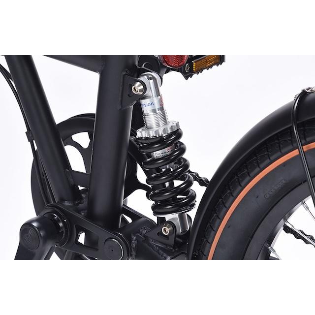 バスケット付き太いタイヤ 折り畳み自転車 20インチ セミファット