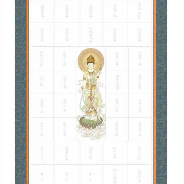 納経集印軸 「西国三十三ヵ所巡礼」 (タペストリータイプ：65×104cm