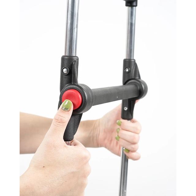 男性が使いやすいサイズ 29Lの大容量 サイドキャリーカート バックパック×キャリーカート ROLSER ロルサー T-SHOP MAXタイプ RS-005TS　ツイードGY　グレー色_12
