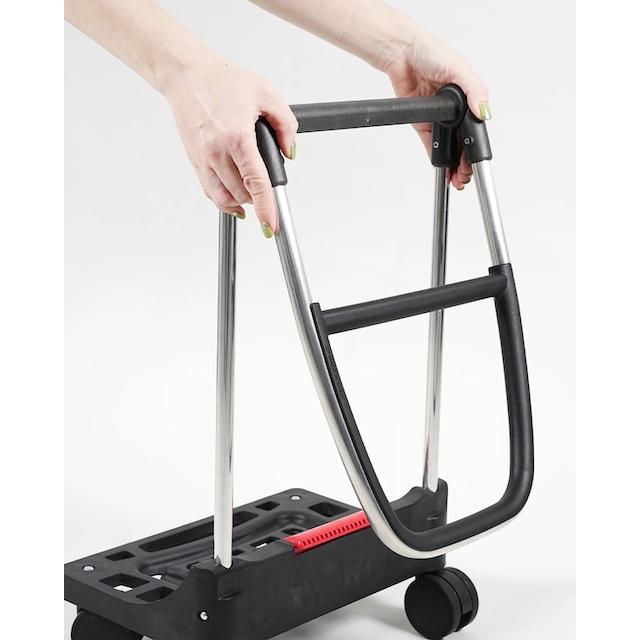 男性が使いやすいサイズ 29Lの大容量 サイドキャリーカート バックパック×キャリーカート ROLSER ロルサー T-SHOP MAXタイプ RS-005TS　ツイードGY　グレー色_13