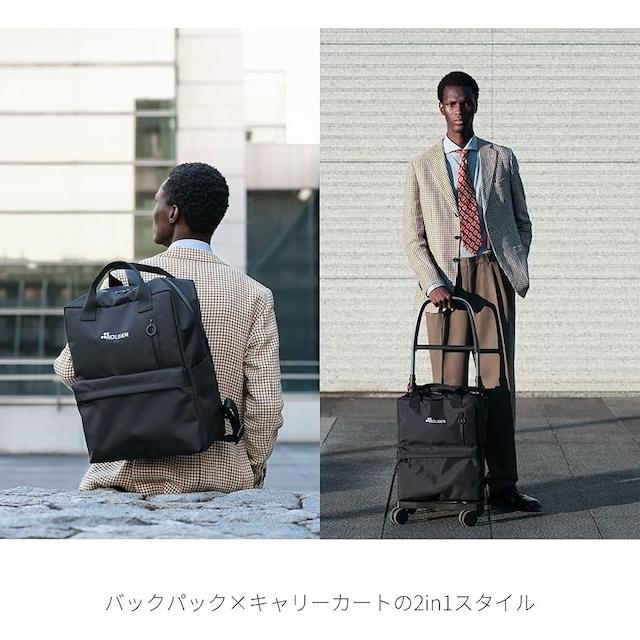 男性が使いやすいサイズ 29Lの大容量 サイドキャリーカート バックパック×キャリーカート ROLSER ロルサー T-SHOP MAXタイプ RS-005TS　ツイードGY　グレー色_19