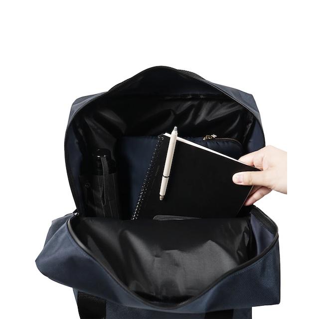 男性が使いやすいサイズ 29Lの大容量 サイドキャリーカート バックパック×キャリーカート ROLSER ロルサー T-SHOP MAXタイプ RS-005TS　ツイードGY　グレー色_4