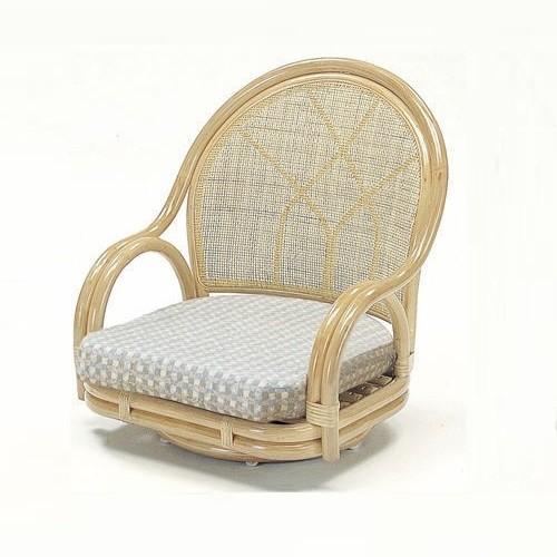 今枝商店 幅55×奥行54×高さ60cm (座面高18cm) ラウンドチェアー 籐