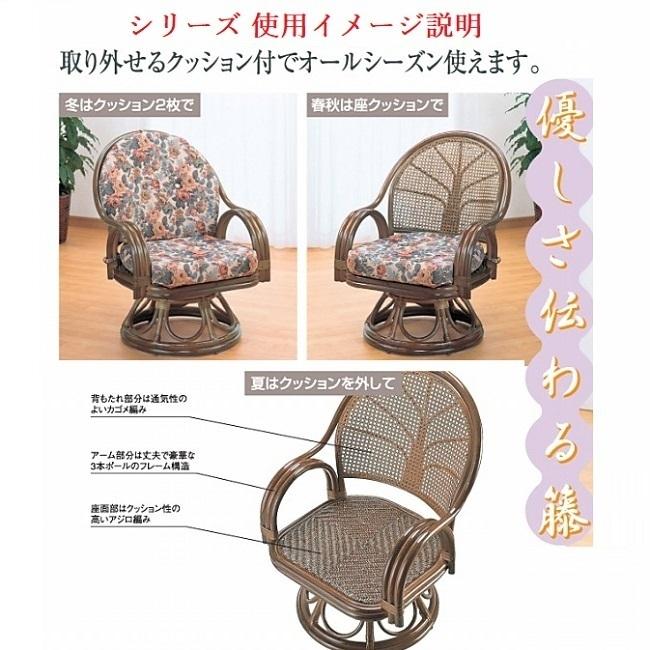 今枝商店 (座面高35cm/クッションなし28cm) ラウンドチェアー 回転座椅