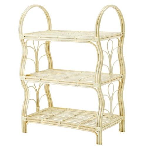 ランドリーラック バスケットラック バスケットラック 幅100×奥行57×高さ140cm 今枝商店　籐 ラタン家具 W535 W-535