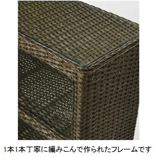 今枝商店 ラック オープンシェルフ 強化ガラス天板 飾り棚 幅80×奥行35