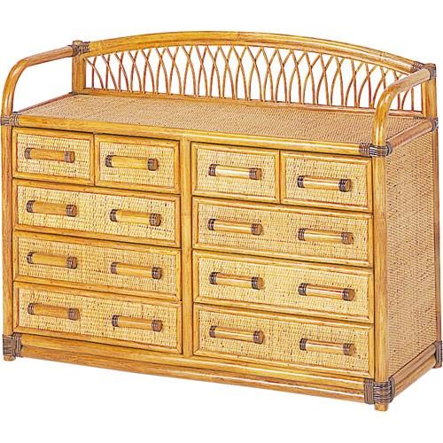 籐　ラタン　チェスト　タンス 新製品】籐・ラタンの4段チェスト/W60×D40×H88/KZR-926