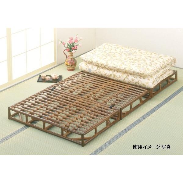 今枝商店 シングルサイズ 幅100×奥行200×高さ13cm ベッドフレーム 籐