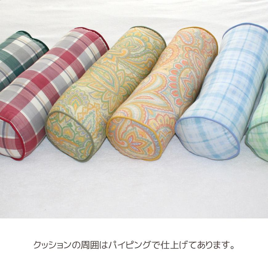 A part of Bed Linen. 発送当日わた入れ ネックロールピロー 円柱 直径15R×40cm 日本製 コットンプリント 枕 クッション おしゃれ 可愛い 総柄 寝具 国産｜joyfull｜06