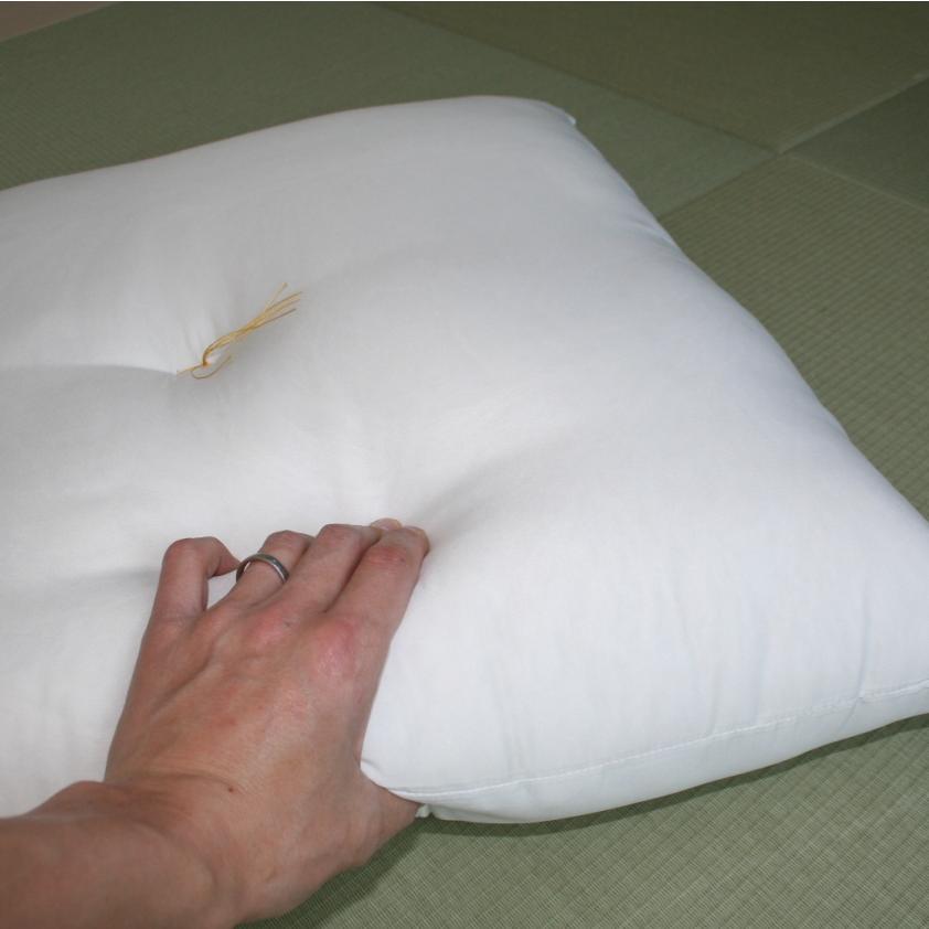 ヌード座布団　日本製　大判　カバー付き ヌード 座布団 5枚組み 59x63cm 八端判 カバー用 中材 ポリエステル