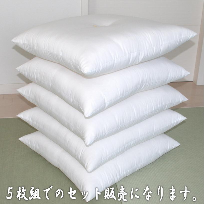 ヌード 座布団 5枚組 銘仙判 55x59cm 発送日当日わた入れ加工