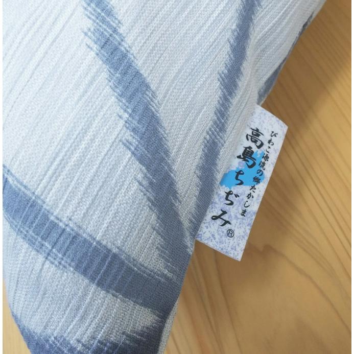 座布団 高島ちぢみ 日本製 単品販売 発送当日わた入れ 銘仙判 春 夏 和