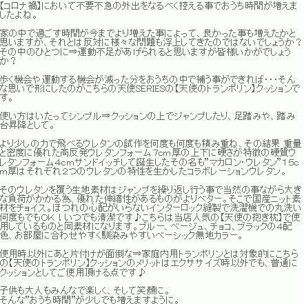 天使のトランポリン クッション 日本製 カバー脱着式 洗える