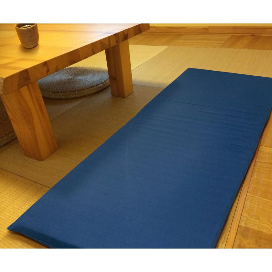 低反発 長座布団 ツムギクロス 65×175×6cm カバーリング式 洗える 低