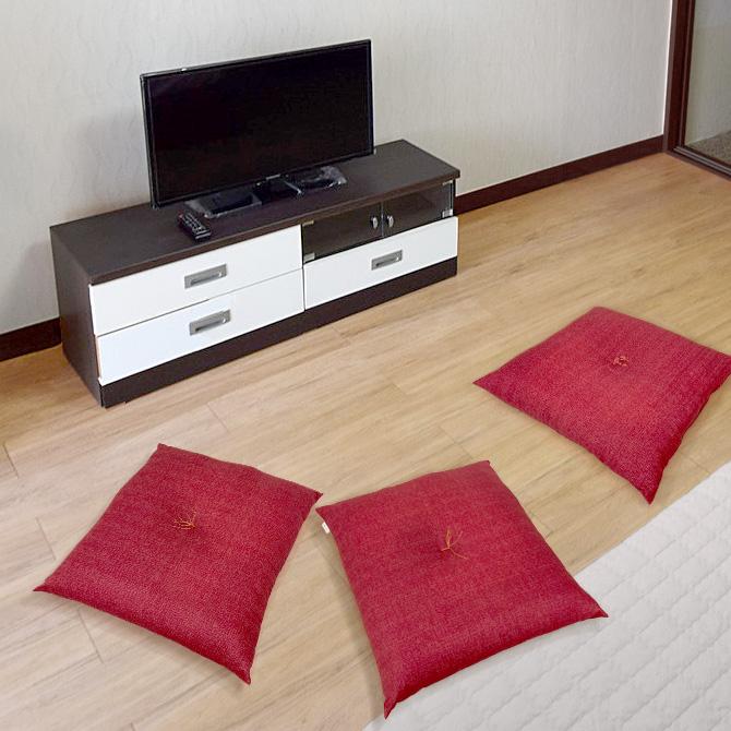 座布団 和かすり 日本製 発送当日にわた入れ加工で新鮮さは100