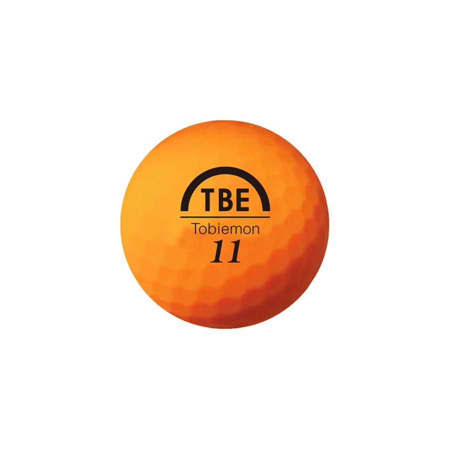 飛衛門 3ピース構造 マットカラーボール オレンジ ゴルフボール 12個入り Tobiemon T-3BM-O 艶なし 高反発 高耐久 R&A公認球｜joyfullab｜02
