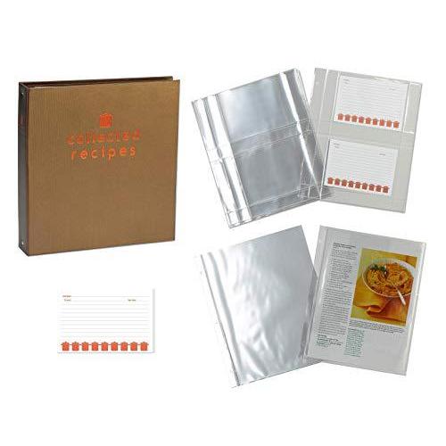 内祝い レシピカード Meadowsweet Kitchen レシピバインダーオーガナイザー ギフトセット レシピカードとプラスチック保護シート付き 安い Studiostodulky Cz