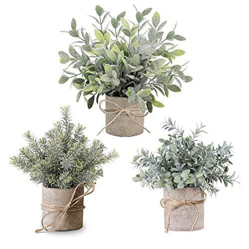 Virony ミニ人工植物 プラスチック フェイク植物 人工グリーン草 鉢植え トピアリー低木 ホーム バスルーム オフィス デスク装飾 3個セット Ys Joyful Lab 通販 Yahoo ショッピング