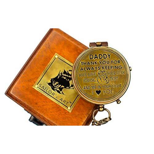 オリジナル 海外からのお取り寄せ商品をお手頃 お気軽に お父さんへのギ 木製ボックスケース お父さんへの美しい引用刻印 ボート真鍮コンパス キャンプ旅行用品 セーラーズアートポケットコンパス アウトドア精密機器 Www Solidarite Numerique Fr