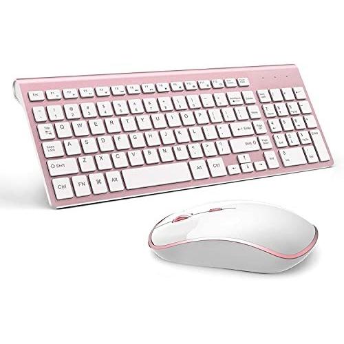 Wireless Keyboard Mouse Combo， J JOYACCESS 2.4G USB Compact and Slim Wirele