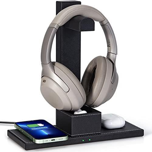 ワイヤレス充電器付きヘッドセットスタンド デスクトップゲーム用ヘッドセットホルダーハンガー 2イン1ワイヤレス充電パッドとusbポート付き ゲーマ Ys Joyful Lab 通販 Yahoo ショッピング