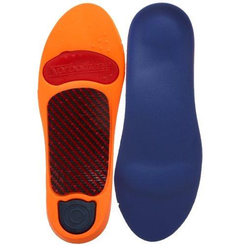 Sorbothane Ultra Graphite Arch Insole,Blue,Womens 7.5-8.5 M Mens 5-6 M