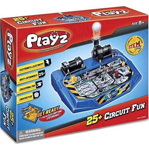 送料0円 Playz Electrical Circuit Board Engineering Kit for Kids with 25+ STEM Proje