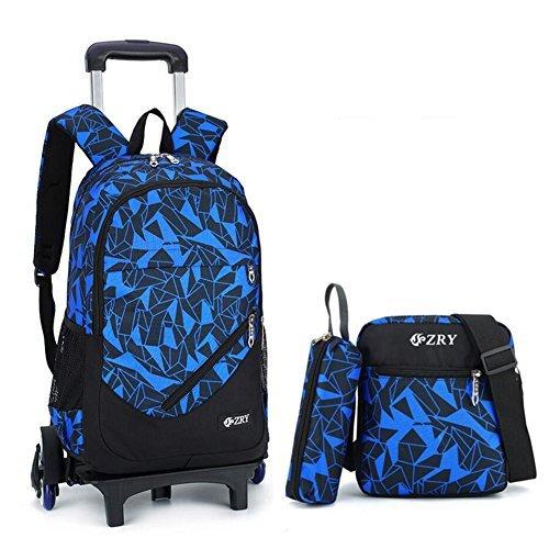 School Bag with Wheels YUB Backpack Trolley School Bags for Boys and Girls