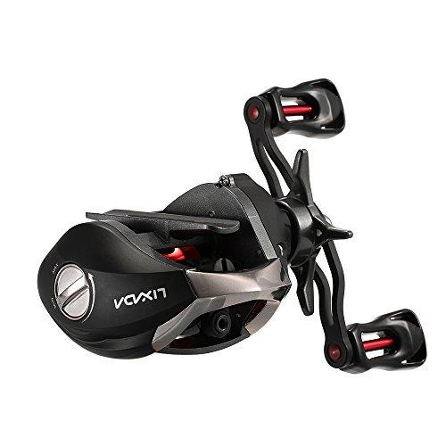 Lixada スピニングリール ベイトリール ベイトキャスティングフィッシングリール17+1/12+ 1/10+1ボールベアリングギア比磁気ブレーキシ