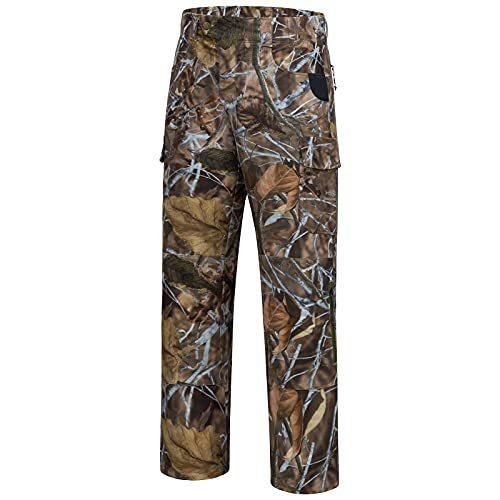 BASSDASH Invis Men Stretch Hunting Pants Water Resistant Camo