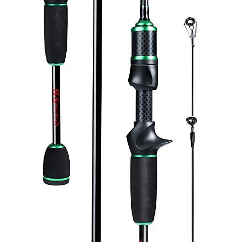 Sougayilang 釣り竿 グラファイト 24カーボン 軽量 スピニング&キャスティング 超高感度フィッシングロッドブランケット トラウトパンフィ