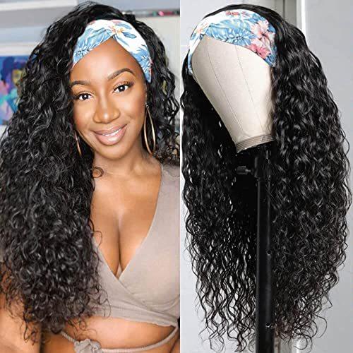 QTHAIR 14A Water Wave Headbands Wig Human Hair for Women Brazilian Remy Hum｜joyfullab