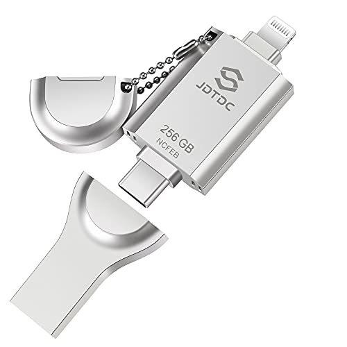 MFi 認証 256GB フォトスティック iPhone USBフラッシュドライブ 外付けストレージスティック USB C iPhone サムドライブ