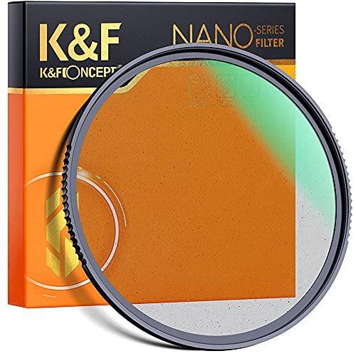 K&F Concept 55mm ブラック 拡散 1/2 フィルター ミスト シネマティックエフェクトフィルター 28枚の多層コーティング付き 防水/