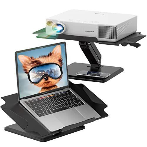 【税込】 JOY worker Standing Laptop Desk Converter, Aluminum Height Adjustable Lapto プロジェクターアクセサリー