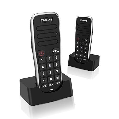 Chtoocy Rechargeable Intercoms Wireless for Home 1 Mile Range 10 Channel， H