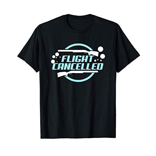 人気カラーの Flight Cancelled Trap Clay & Skeet Shooting Vest Underline T-Shirt