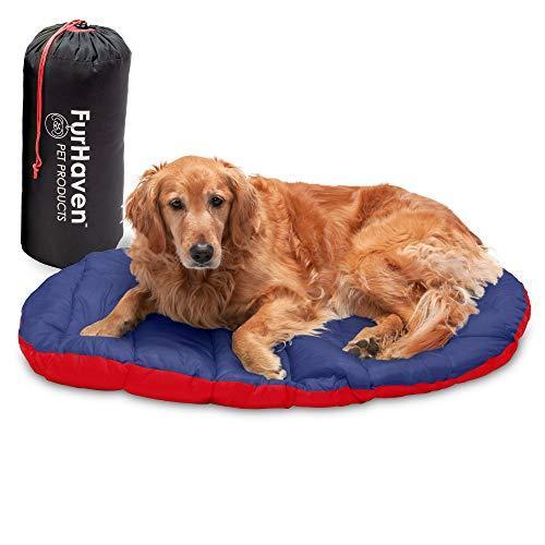 Furhaven Pet Bed for Dogs and Cats Trail Pup Travel Dog Bed Outdoor Campi