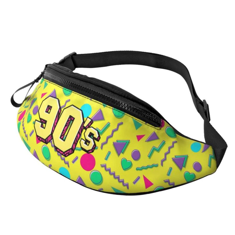 Vintage 80s Or 90s Fashion Style Memphis Fanny Pack For Men And Women Adju