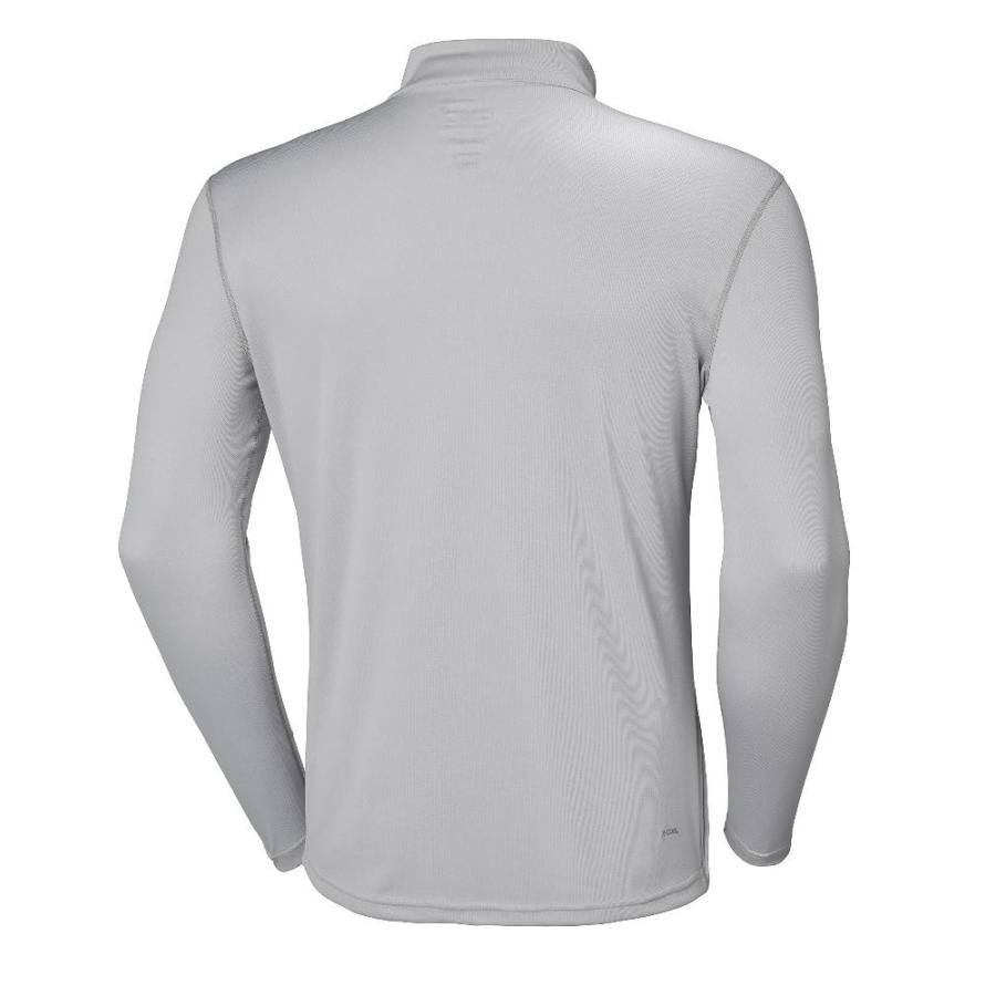 Helly-Hansen　Mens　Helly　Long　930　Half-Zip　Sleeve　Tech　Shirt,　Grey,　2X　Light