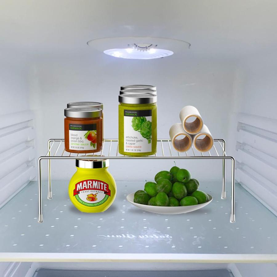 激安特価品送料 iPEGTOP Freezer Cabinet Storage Shelf Rack， Set of 2 Medium (13 x 9.4 Inch)