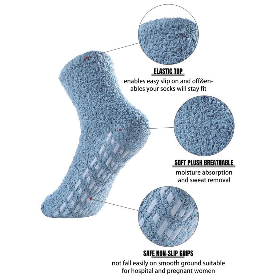 72h限定 Komorebi Hospital Socks Womens Non Slip Socks Anti Slip Athletic Slipper So