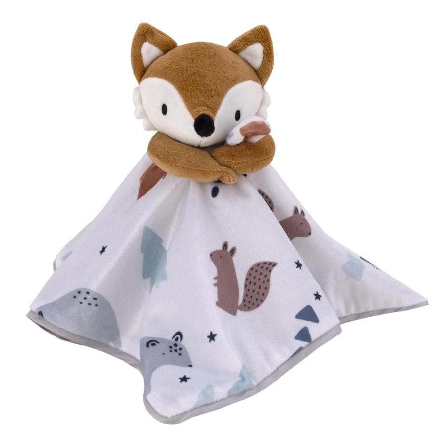 10％OFFクーポン NoJo Fox and Friends White， Brown， and Gray Super Soft Winter Sherpa Baby B