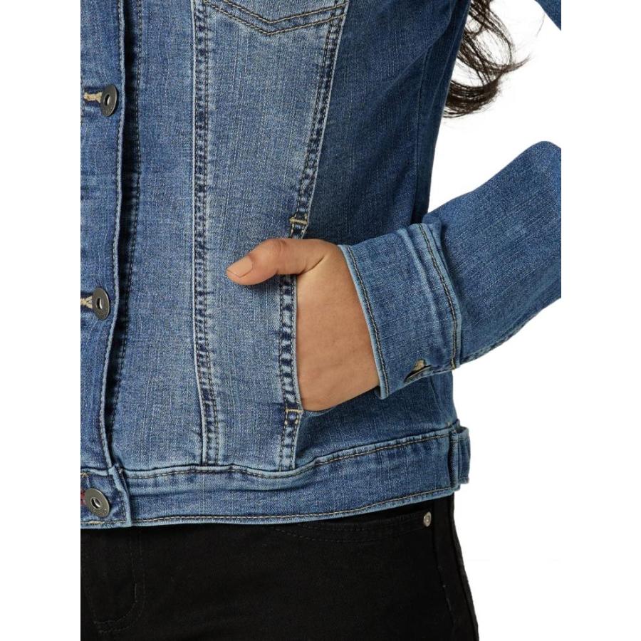 純正品保証 Wrangler Authentics Womens Denim Jacket， Weathered， Medium