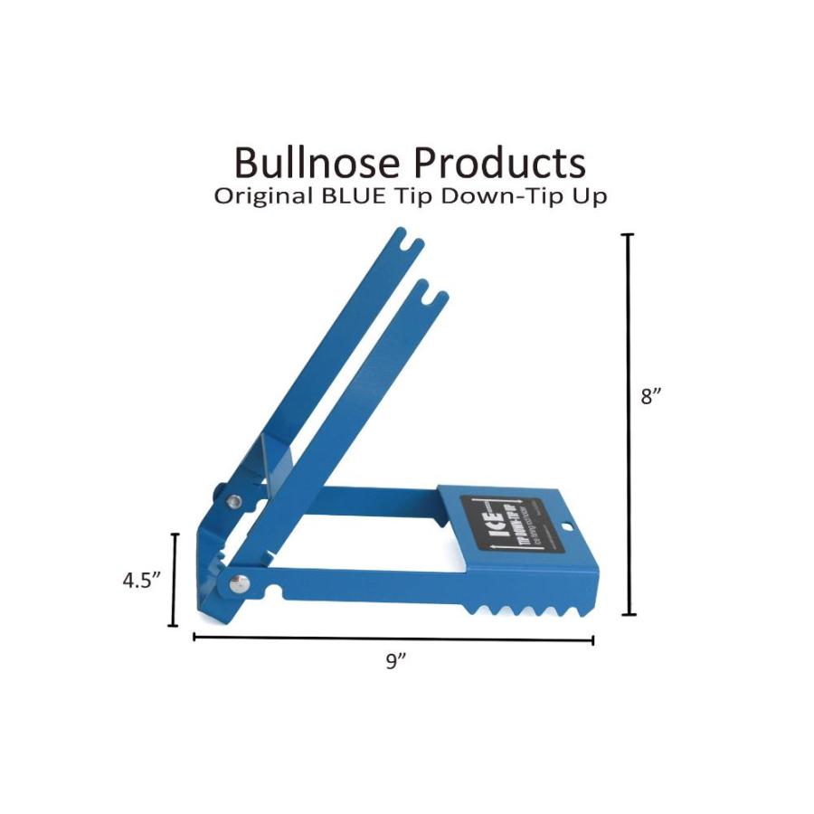 イージーオーダー Bullnose Products オリジナルブルーアイスフィッシングチップダウンチップ - わずかな魚の噛みに敏感 - ほとんどのスピニングリールと