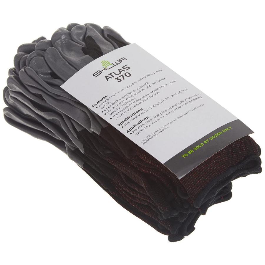 370BS-06.RT 370B Lightweight, Flexible General Purpose Work Glove, Bl 【つるバラ】