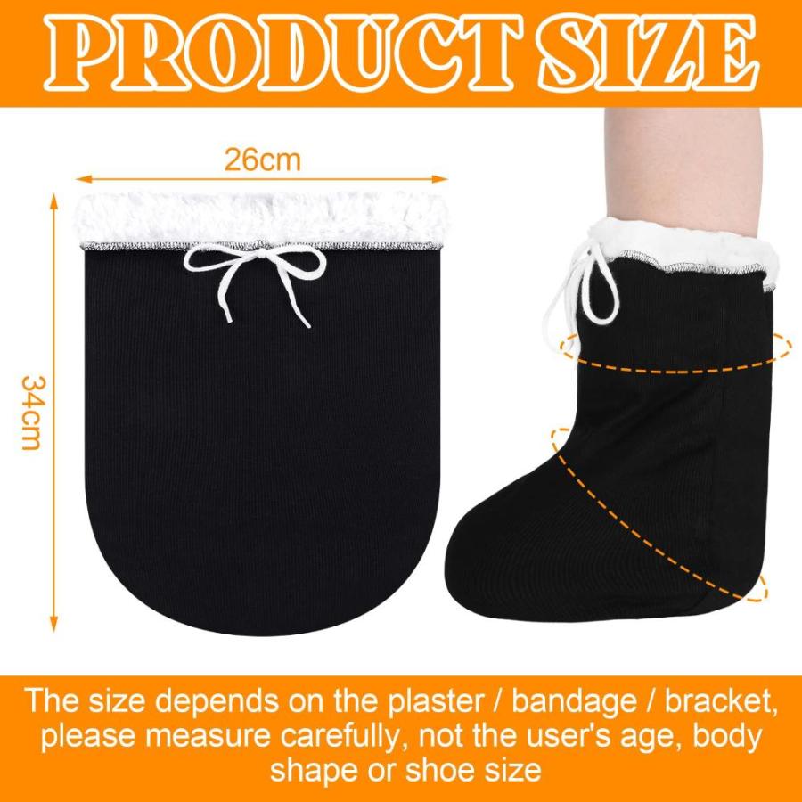 公式日本サイト 2 Pcs Cast Toe Cover Sock Thick and Warm Foot Cast Sock Adjustable Cast Toe